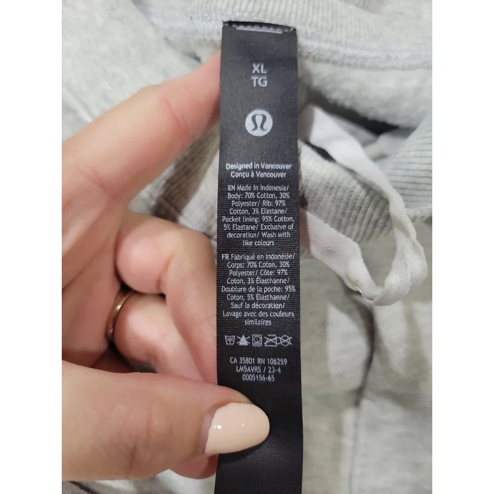 Lululemon Steady State Heathered Gray Classic Fit Jogger Pants XL M5AVRS Sporty